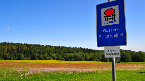 Grundwasserschutz Schild Wasserschutzgebiet