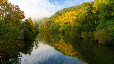 Die Lahn bei Limburg.