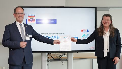 Übergabe Arbeitsschutzzertifikat