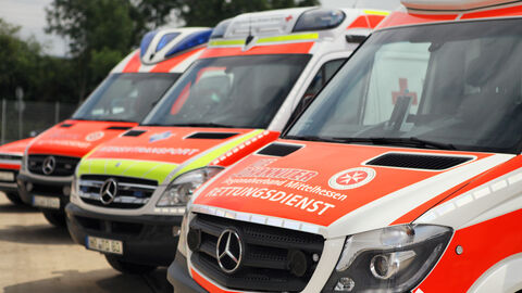 Rettungswagen der Johanniter Mittelhessen.