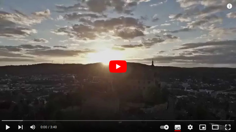 Bild von einer Landschaft in Mittelhessen mit Sonnenuntergang Ein Bild von einer Landschaft in Mittelhessen mit Sonnenuntergang