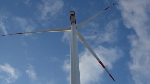 Eine Windenergieanlage