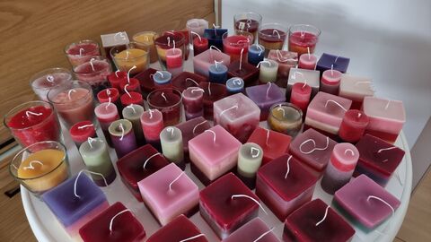 Kerzen in verschiedenen Farben