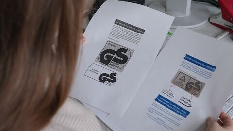 Richtiges Prüfzeichen erkennen