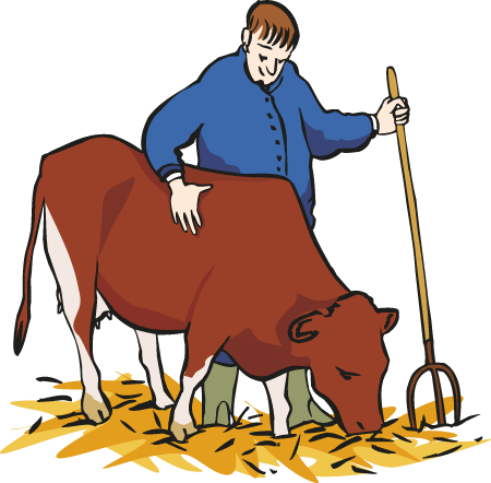 Arbeit-Landwirtschaft Arbeit mit Tieren